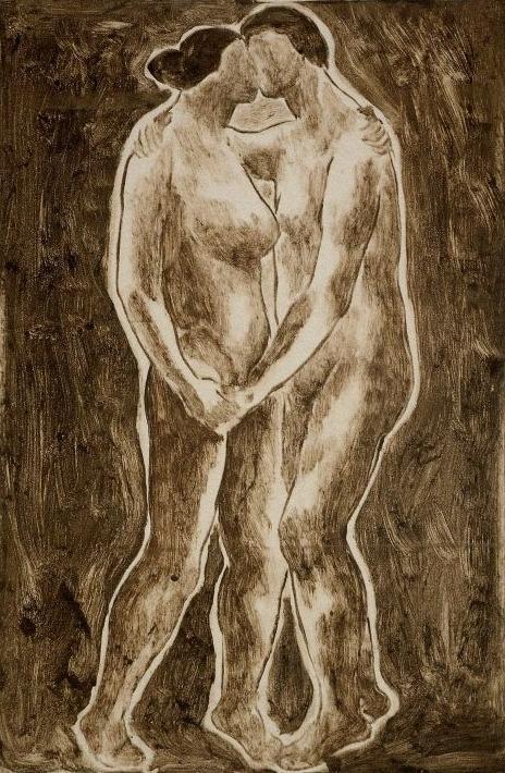 Lovers by  Abraham Walkowitz, c.1908